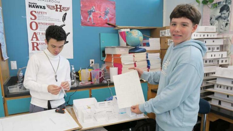 Healey students create dream homes